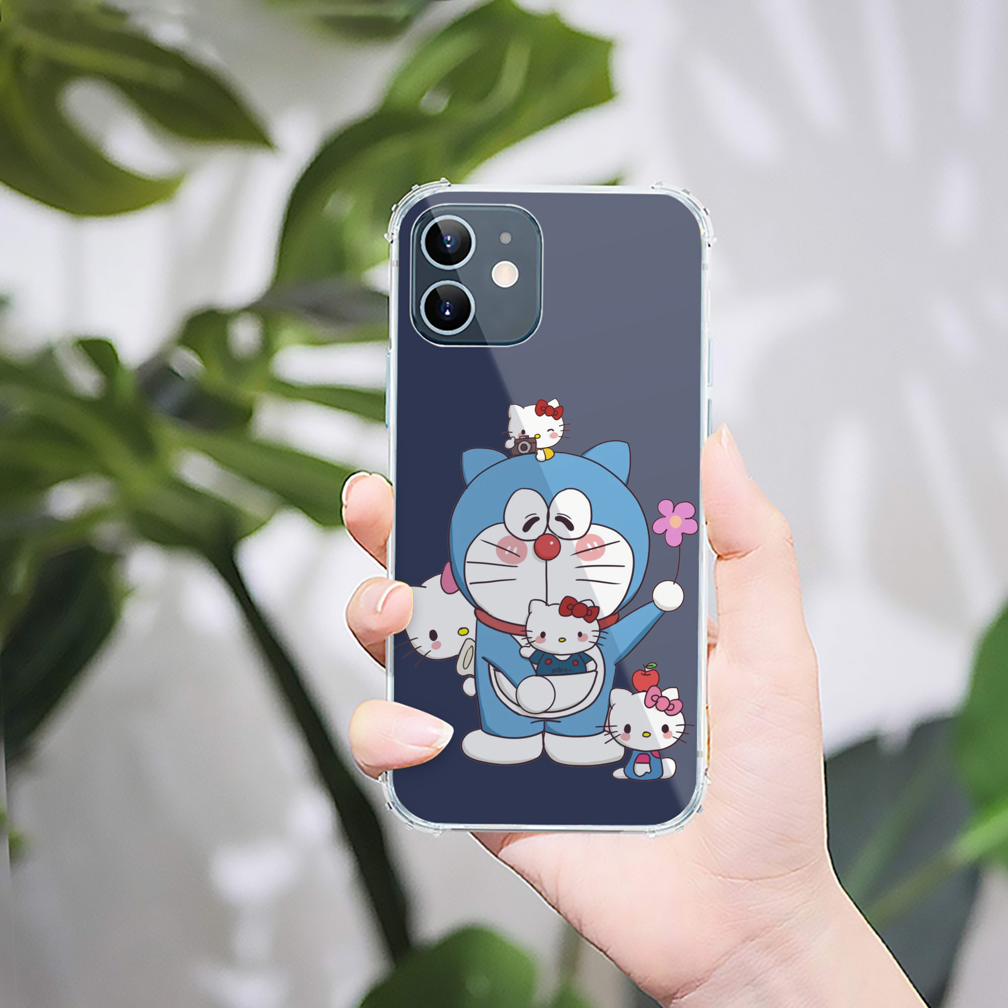 （画像用） ドラえもん Doraemon 【iPhone 12シリーズ対応】透明スマホケース（クリアソフトケース）